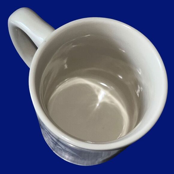 Vintage Morton Salt Ceramic Coffee Cup 1914 “When it Rains it Pours” Heavy Mug - Picture 4 of 5